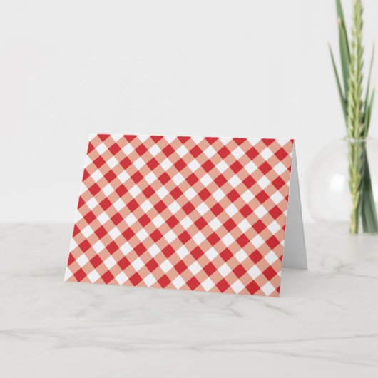 Red Gingham Kaart (Voorkant)