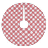Red Gingham Kerstboom Rok (Voorkant)