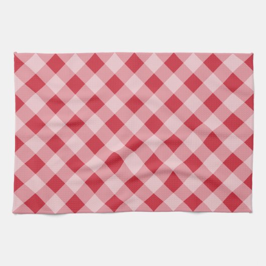 Red Gingham Kitchen Towel Theedoek (Horizontaal)