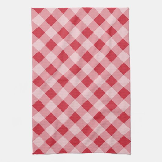 Red Gingham Kitchen Towel Theedoek (Verticaal)