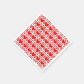 RED GINGHAM KNIT Standard Cocktail Paper Napkins Servet (Hoek)