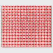 RED GINGHAM KNIT Wrapping Paper Cadeaupapier (Vlak)