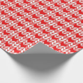 RED GINGHAM KNIT Wrapping Paper Cadeaupapier (Hoek)