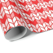RED GINGHAM KNIT Wrapping Paper Cadeaupapier (Rol Hoek)