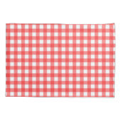 Red Gingham Kussensloop (Achterkant)