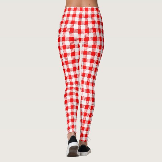 Red Gingham Leggings (Achterkant)