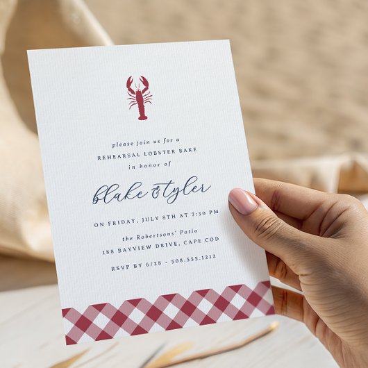 Red Gingham | Lobster Bake repetitie diner Kaart