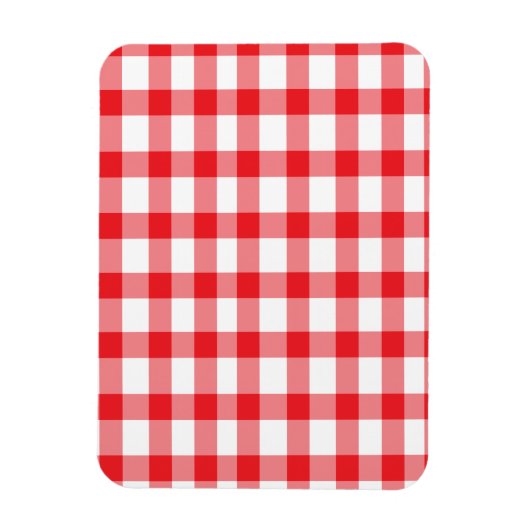Red Gingham Magneet (Verticaal)