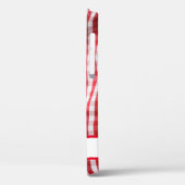 Red Gingham Name Simple Modern Case-Mate iPhone Case (Achterkant / Links)