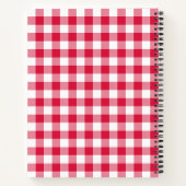 Red Gingham Notitieboek (Achterkant)