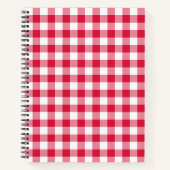 Red Gingham Notitieboek (Voorkant)