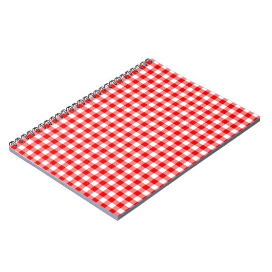 Red Gingham Notitieboek (Linkerzijde)