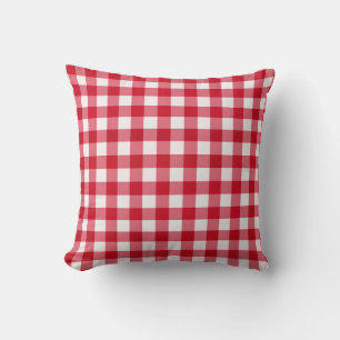 Red Gingham Omkeerbaar Sierkussen