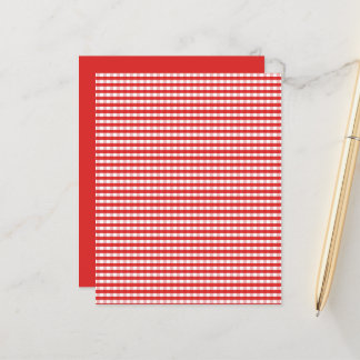 Red Gingham Pattern