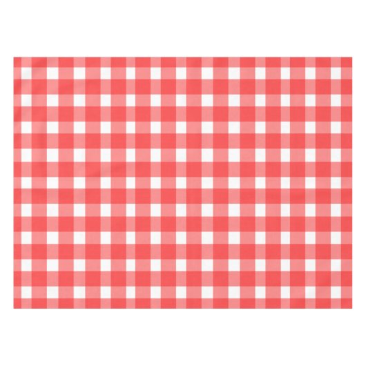 Red Gingham Pattern Tafelkleed (Voorkant (Horizontaal))