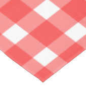 Red Gingham Pattern Tafelkleed (Gekanteld)