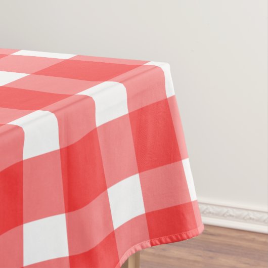 Red Gingham Pattern Tafelkleed (Voorbeeld)