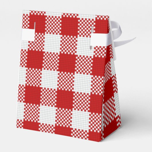 RED GINGHAM PICNIC BEDANKDOOSJES (Achterkant)