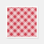 Red Gingham Picnic Party BBQ Servetten (Voorkant)