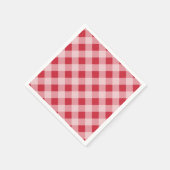 Red Gingham Picnic Party BBQ Servetten (Hoek)