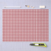 Red Gingham Plaid  Tissuepapier (Craft)