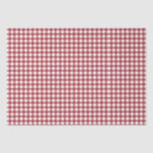 Red Gingham Plaid  Tissuepapier (Voorkant)