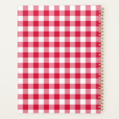Red Gingham Planner (Achterkant)