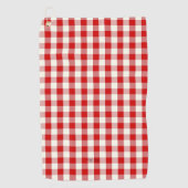 Red Gingham Play Golfhanddoek (Voorkant)