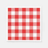 Red Gingham Pset Pattern Servet (Voorkant)