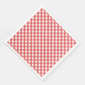 Red Gingham Servetten (Hoek)