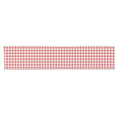 Red Gingham Short Table Runner – BBQ Cookout Picni Korte Tafelloper (Horizontaal)