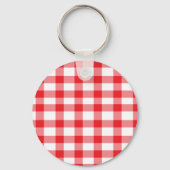 Red Gingham Sleutelhanger (Voorkant)