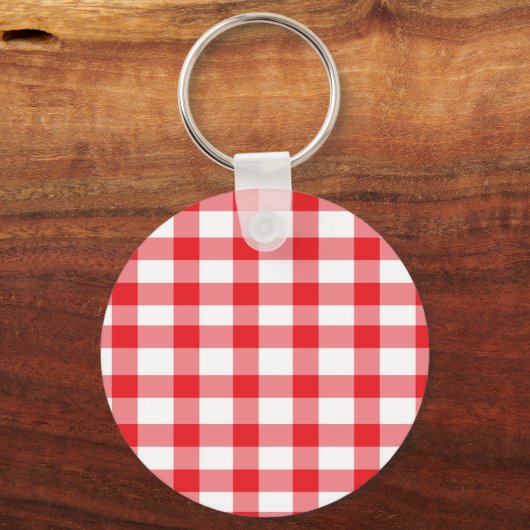 Red Gingham Sleutelhanger (Voorkant)