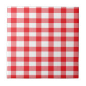 Red Gingham Tegeltje (Voorkant)