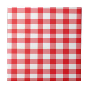 Red Gingham Tegeltje