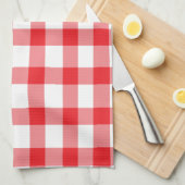 Red Gingham Theedoek (Quarter Fold)