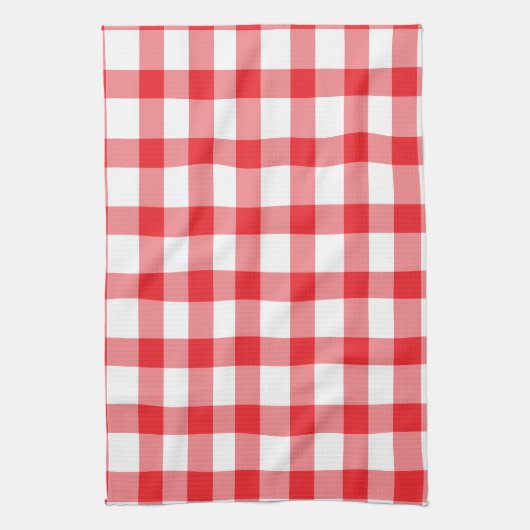 Red Gingham Theedoek (Verticaal)