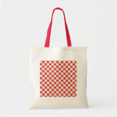 Red Gingham Tote Bag (Voorkant)