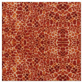 RED GIRAFFE SKIN Wild Animal Pattern Stof (Close Up)