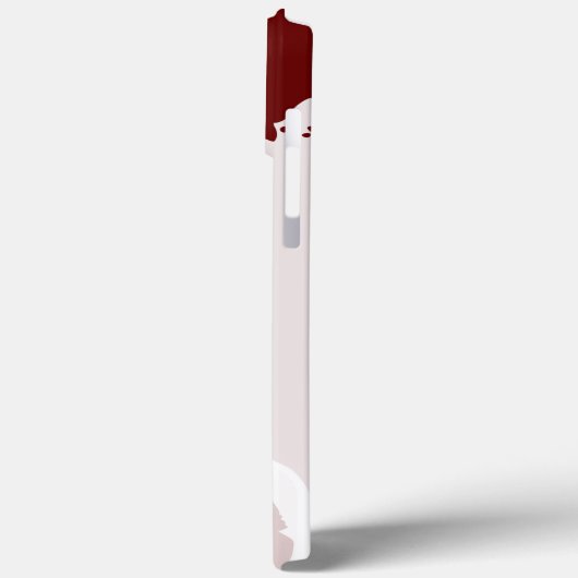 Red Girl Big Afro White zonnebril Case-Mate iPhone Case (Achterkant / Links)