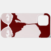 Red Girl Big Afro White zonnebril Case-Mate iPhone Case (Achterkant (horizontaal))