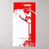 red girl collab poster (Voorkant)