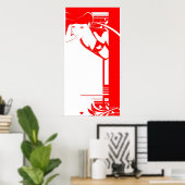 red girl collab poster (Thuiskantoor)