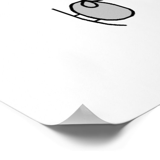 Red Girl Ice Skater T-shirts en cadeautjes Poster (Hoek)