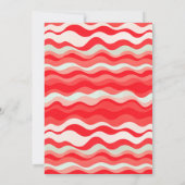 Red Girl Stars Sprinkle Baby shower Kaart (Achterkant)