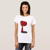 Red Girl Walking T-shirt (Voorkant volledig)