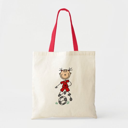 Red Girls Soccer Bag Tote Bag (Voorkant)