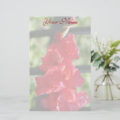 Red Gladiola briefpapier (Staand voorkant)