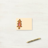 Red Glas in lood kerstboom Cookie Holiday Post-it® Notes (Op bureau)