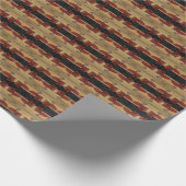 "Red Glass Ornament", gespiegelde cadeauverpakking Cadeaupapier (Hoek)